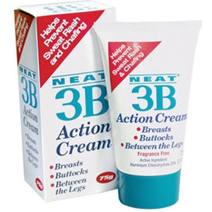 3B Action Cream The Solution To Sweat Rash And Chafing