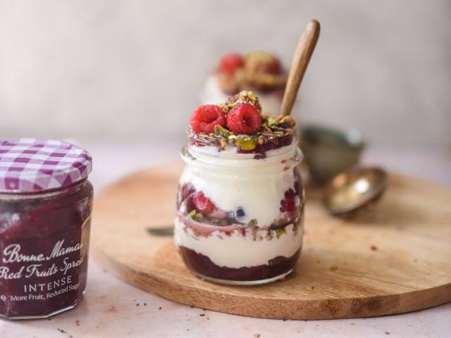 Red Berry Breakfast Parfaits