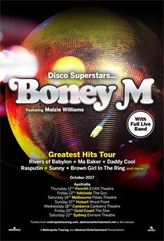 Boney M 2017 Greatest Hits Australian Tour
