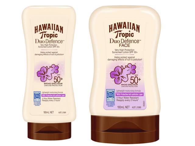 hawaiian tropic duo defence face