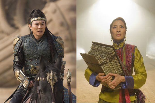 Jet Li and Michelle Yeoh The Mummy 3 Tomb of the Dragon Emperor Interview