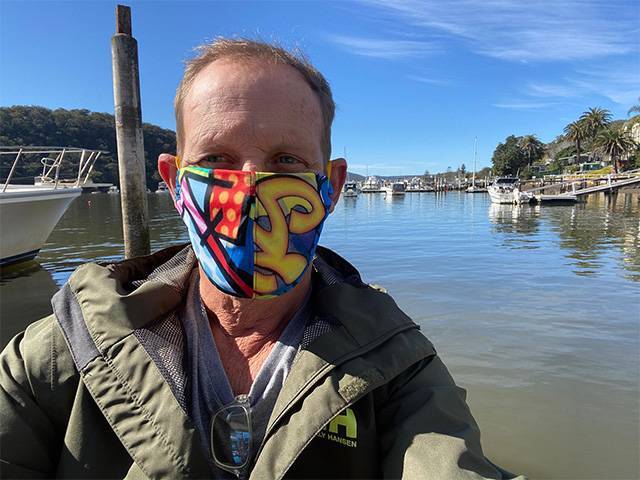 Todd McKenney Masks support entertainment industry